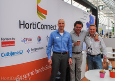 Maurice Verbakel, BOAL, with Edwin Smit of Ideavelop / NethWork, and Jan de Smet, Van der Knaap group
