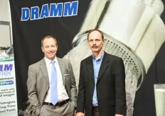 The Dramm team at the booth from PulsFog: Kurt Becker and Louis Damm.
