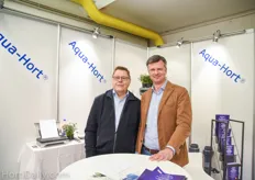 Aqua-Hort founder Aksel de Lasson together with Dutch representative Dennis Seriese.