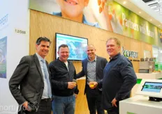 Markus Huurman, Koppert, with growers Rene Tielemans and Bert van de Brand