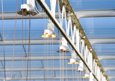 All the wiring is integrated in the bay truss.