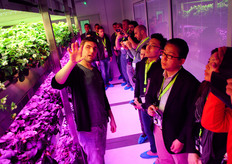 The research centre is a clean and sterile environment totally closed to natural light and air that enables fully controlled growing conditions.