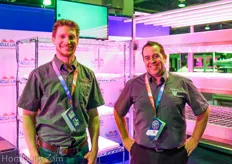 Justin Vanderputten and Derek McLaughlin of NewLux Horticultural LED Lighting