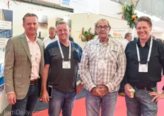 Dutch expats from the USA; Dennis van Alphen of Total Energy Group, Arie Luiten from Luiten Greenhouses, Johan van de Beukel of Belucon and Arthur Kroon of De Gier Drives / Total Energy Group.