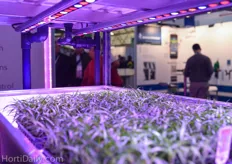 GreenTech Agro's GrowRacks at the booth of VariPar.