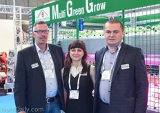Jens Jaegerholm, Victoria Petersen and Vasyl Savchenko of Danish Greenhouse Supply.