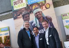 Austrian distributor Roman Kolbl of AgroTech together with Siby Joseph and Wim Roosen of Dutch Plantin.