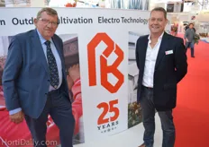 Cees Overgauw and Michel Broch are proud at 25 years PB Techniek
