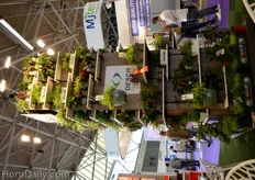 Desch Plantpak attracted attention with this impressive plant-pillar, on which the comoany presented its bioplastic range