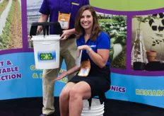 John and Leigh Ann of Hummert International were promting their new bucket solution to sit on.