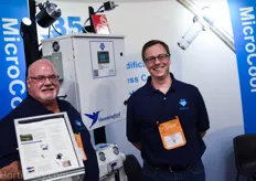 Mark Stanley and Adam Murphy of Microcool high pressure fog systems