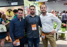 Chris Aarts of C&E Tomato Hooks, Frank Ketler of Vulcan Greenhouse Technology and Wouter Voortman of Vitothetm