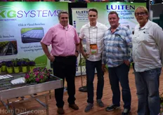 Kick Jansen of Luiten Greenhouse Tech, Floris Berghout of KG Systems, Arie Luiten of Luiten Greenhouse Tech and the one and only Johan van den Beukel of Belucon