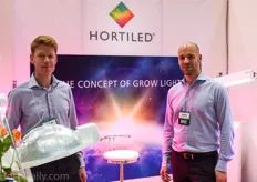 Ronald Monster and Peter Hendrix of supplemental lighting supplier Hortilux Schréder; one of the few suppliers at the GPEC show with more advanced LED solutions dedicated to horticulture.