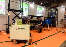 Yazaki is a Japanese manufacturer of logistical equipment like pipe rail trolleys and AGV tractors.