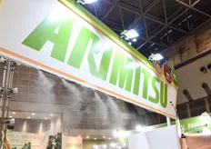 Arimitsu’s high pressure fog system installed with flexible PE tubing.