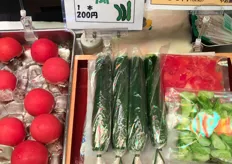 Chinese cukes offered as lolly pops for €1,75.