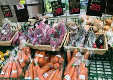 Carrots and sweet potatoes