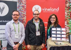Darren Ward, Masih Mahmoodi and Shelby Vanderende of Vineland Research & Innovation.
