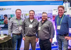 Dennis van Alphen and Arthur Kroon of Total Energy visiting Ron James and Andrew Volpetti of PARsource