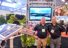 Rob Hendriks and Greg Ackland of GGS Greenhouses.