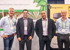 Marc Staring, Mauro Carlini and Freddy Sarkis of Meteor Systems together with Joris Bogaerts of Bogaerts Greenhouse Logistics.
