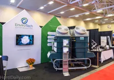 The AGAM system at the booth of Envirotech.