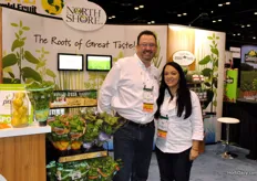 North Shore sales & marketing brought many of their herbs. In the photo Greg Mooney and Micki Dirtzu.