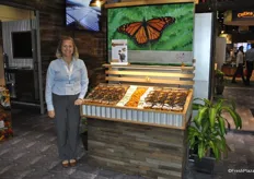 Leona Neill from RedSun Farms. The company works together with the Save Our Monarchs Foundation, which is the same butterfly in the logo of the company.