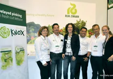 The Rijk Zwaan team presented of course the KNOX, delaying pinking in fresh cut lettuce.