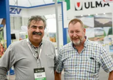 Adolfo Minero of RedSun Farms together with Canadian greenhouse consultantArnold Verweij.