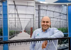 Vahid Bagheri from Hydroponic Systems with the new hanging version of their space gutter.