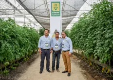 Ziya Yildiz, Ricardo Mendez and Tyler Clark of Yuksel Seeds Mexico Sa. de Cv.