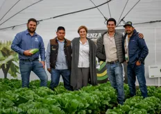 visiting the organic trials with Erica Renaud and Alejandro Quezada of Enza Zaden's organic Vitalis brand.