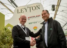 Tom de Smedt of Hyplast signed a distribution partnership with Edgar Leyton.
