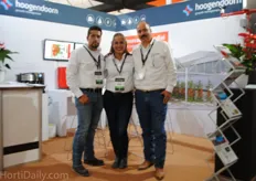Alejandro Medjia, Gloria Lopez and Carlos Valdelar of Hoogendoorn.