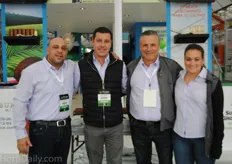 David Boutros and Emmanuel Herrera with Richard and Carly Colasanti at the Excalibur Mexico booth.