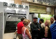 Busy times at the booth of Svensson.