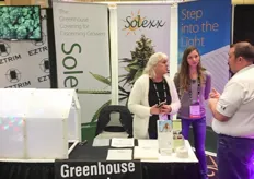The booth of Solexx greenhouse covers.
