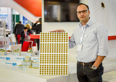 Serge Pas of Cultilene at the booth of Royal Brinkman Turkey.