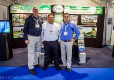 Richard Vollebregt, Carlos Ruiz and Yosun Cengiz of Cravo. The manufacturer of retractable roof greenhouses is currently working on several projects to help growers cultivate in hot climates.