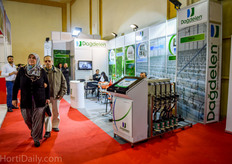Fertilizer unit at the booth of Turkish manufacturer Dagdelen.
