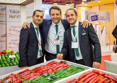 Caner Nurlu, Ziya Yildiz and Tyler Clark of Yuksel Tohum.