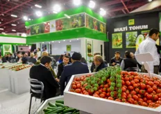 Cherry tomatoes at the booth of Multi Tohum