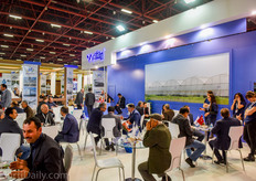 The booth of Turkish greenhouse plastic film manufacturer Vatan.