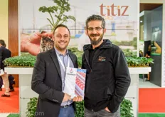 Alessandro Mazzacano from Urbinati with Serkan Oguz of Urbinati's Turkish distributor Titiz Agro Group.