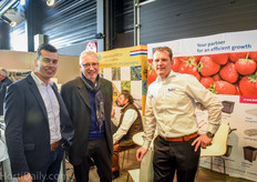Henri van Hemert of Oerlemans Plastics, Hubert Colas of Hortalis and Hans Luijkx of Bato.