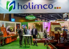 Holimco was recently acquired by Horticoop. They represent products from companies like Flier, Javo and Redusystems. From left to right; Damien Vinet, Stephane Jaouen, Rogher de Jagher (ReduSystems) and Philippe Greau.