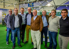 The team Europrogress together with their French partners and distributors at the booth of Debernard.