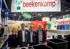 Rianne van der Meer, Frank Vriends, Aart Jan Bos and Freddy Weel at the booth of Beekenkamp.